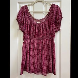 Sophie Max Empire Peasant Top L XL 1X